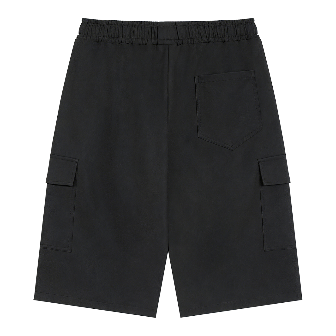 ELavelle Unisex Drawstring Cargo Shorts Red Logo