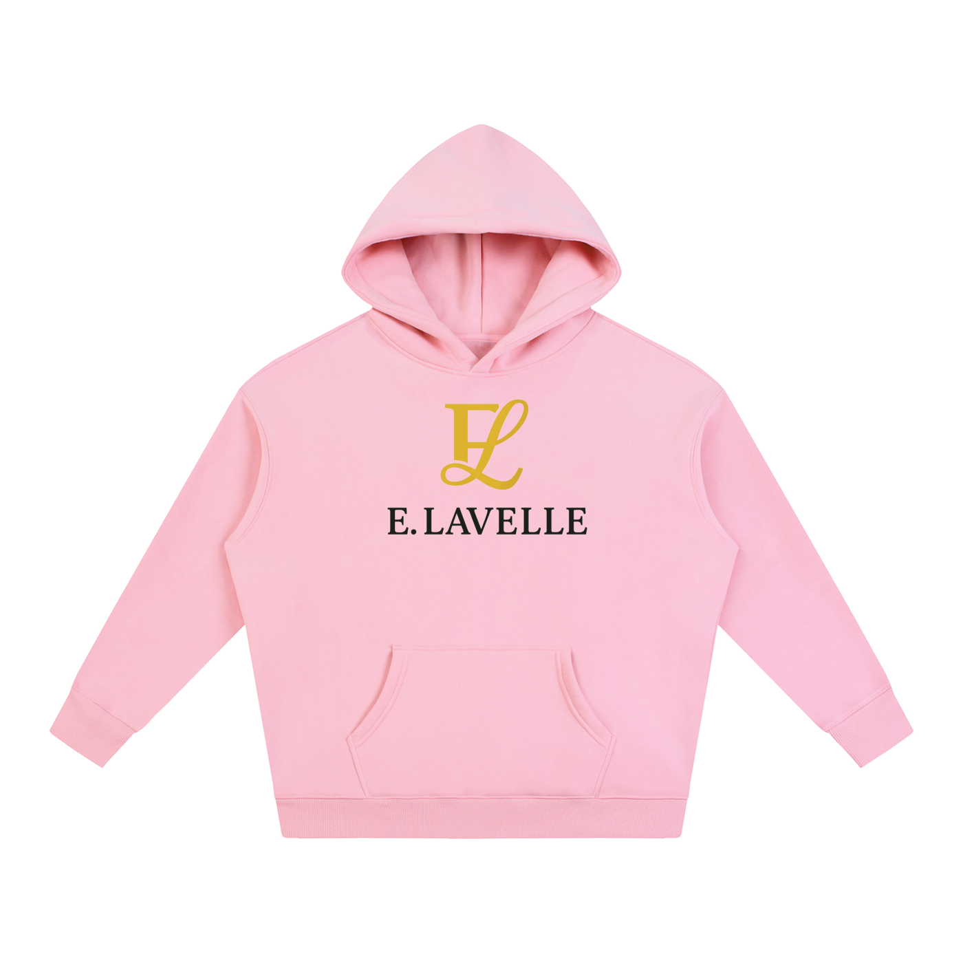 Oversize Fleeced HoodieGold Logo
