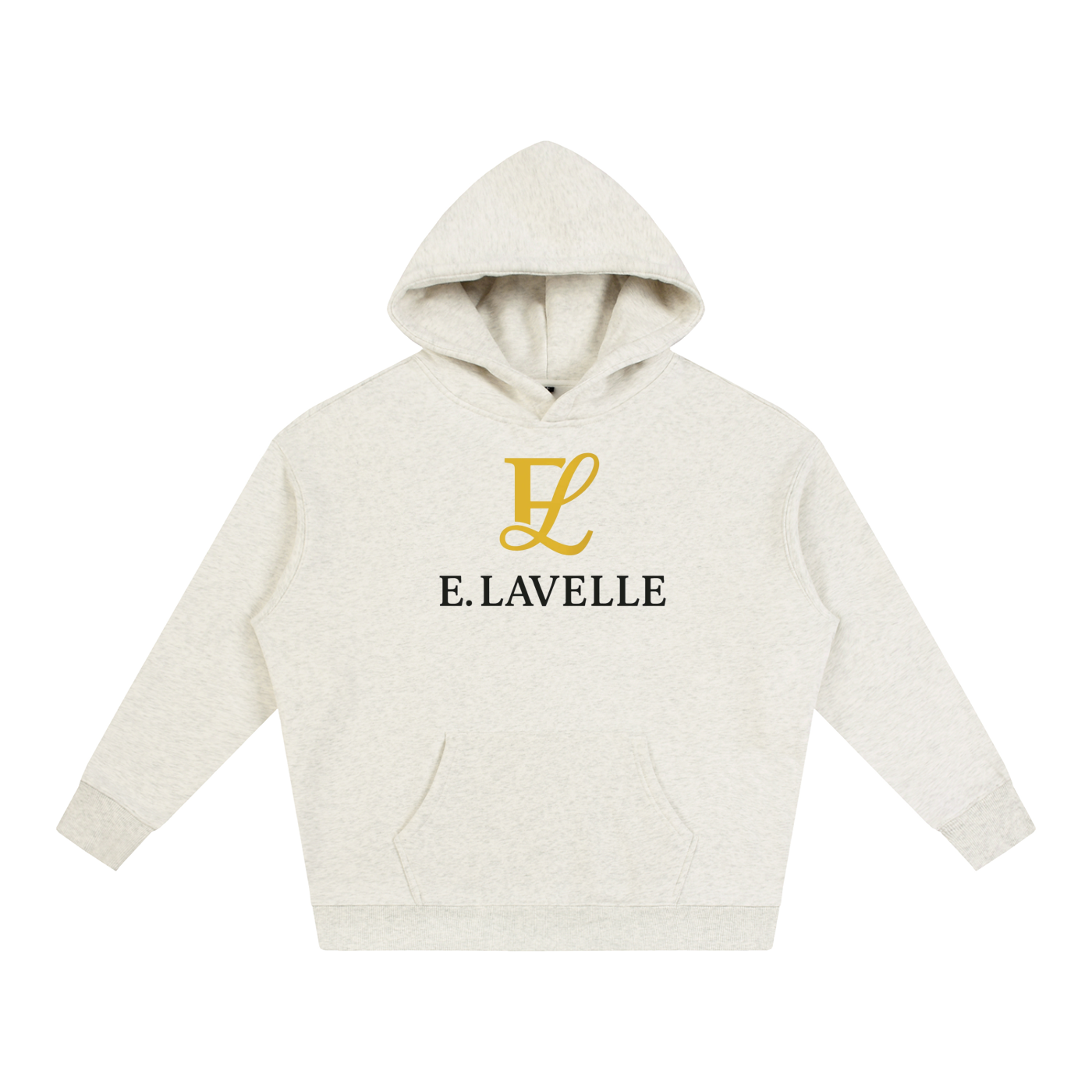 Oversize Fleeced HoodieGold Logo