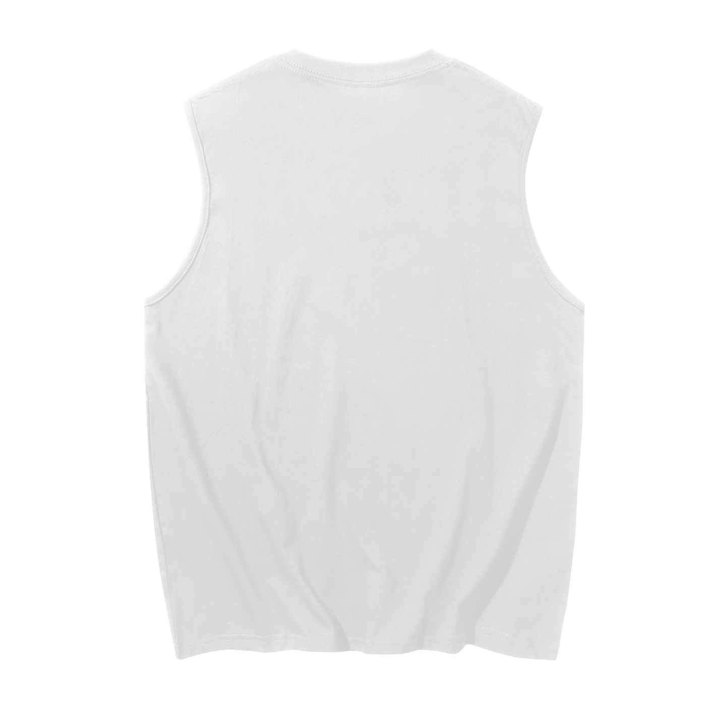Men's Sleeveless Cotton Tank Top Red Logo