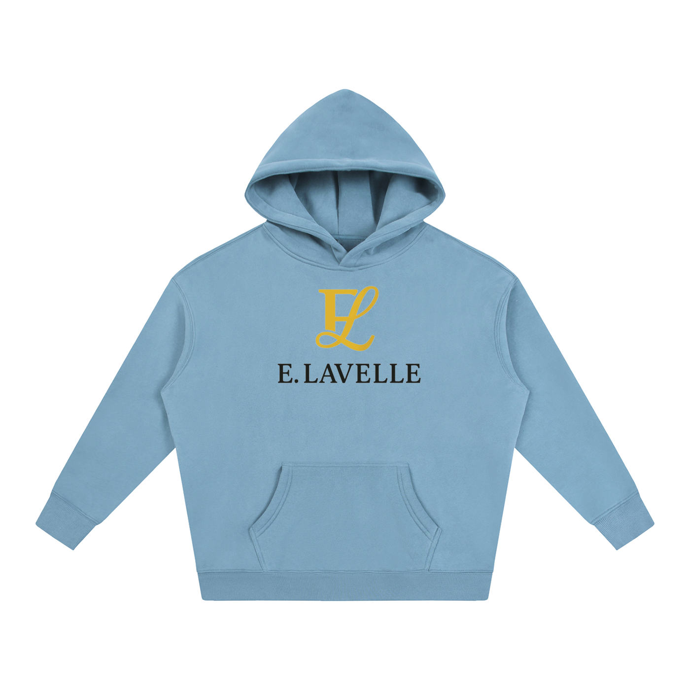 Oversize Fleeced HoodieGold Logo
