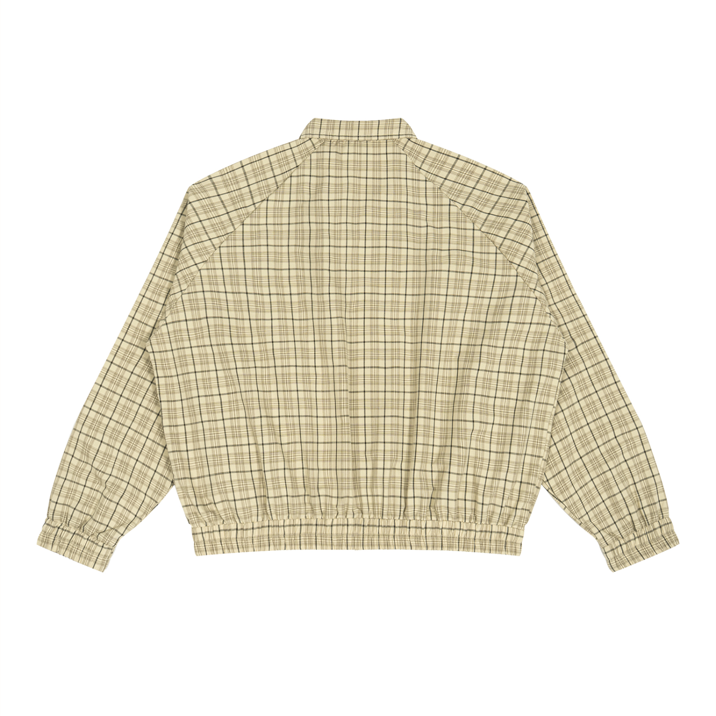 Unisex Plaid Full-Zip Track Jacket Gold Logo