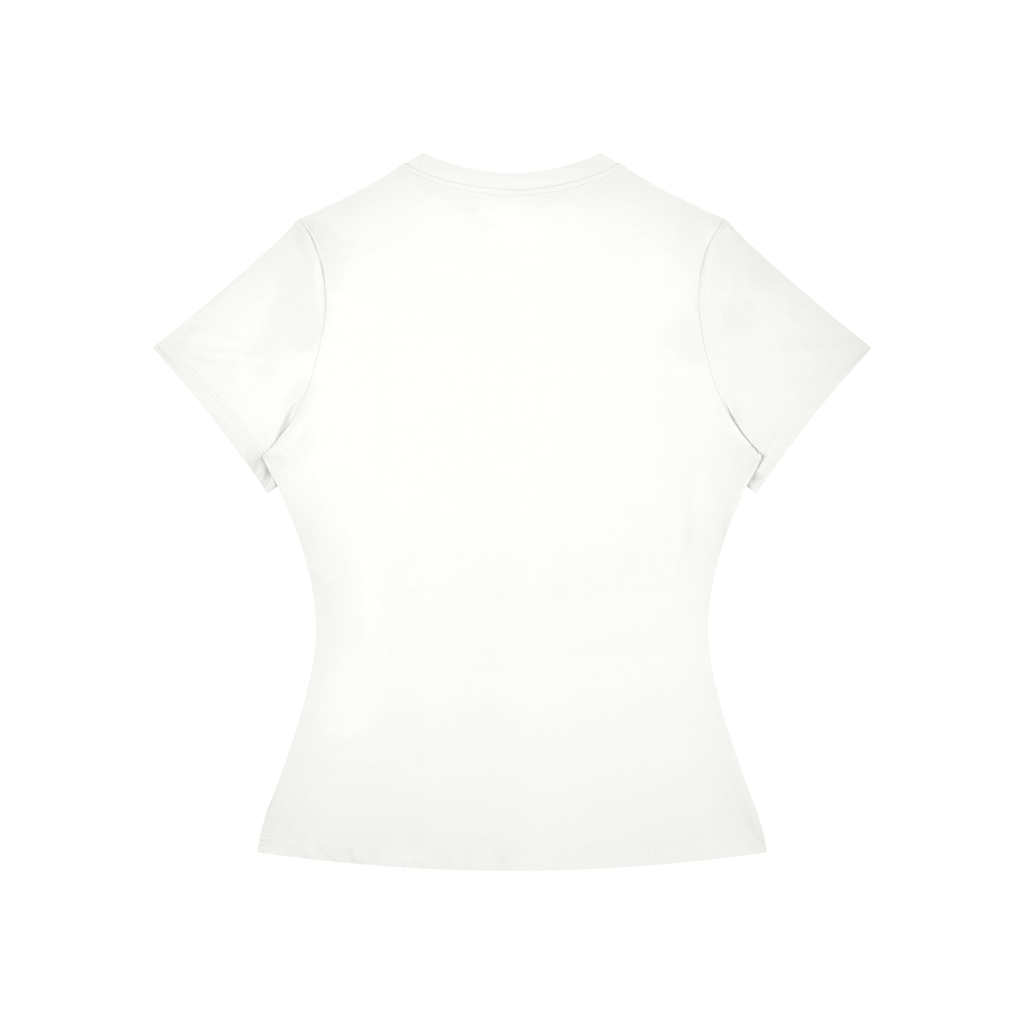 Women’s Slim Fit Performance T-Shirt Black & Gold Logo