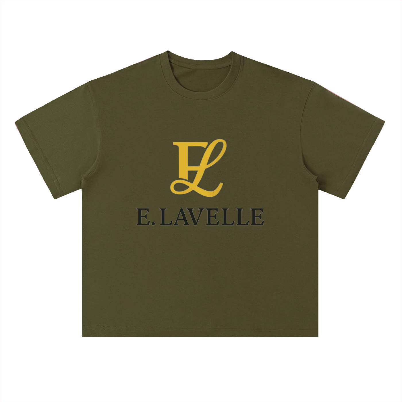 Heavyweight Drop Shoulder Cotton T-Shirt Gold
