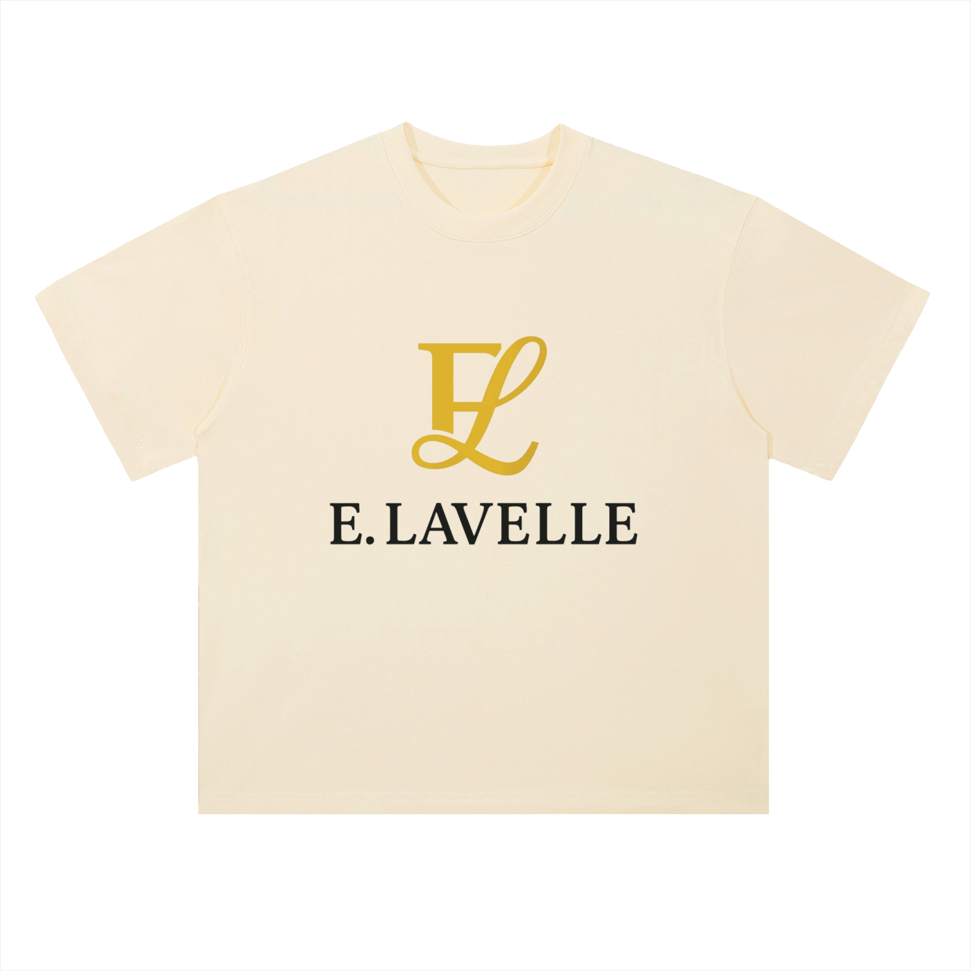 Heavyweight Drop Shoulder Cotton T-Shirt Gold