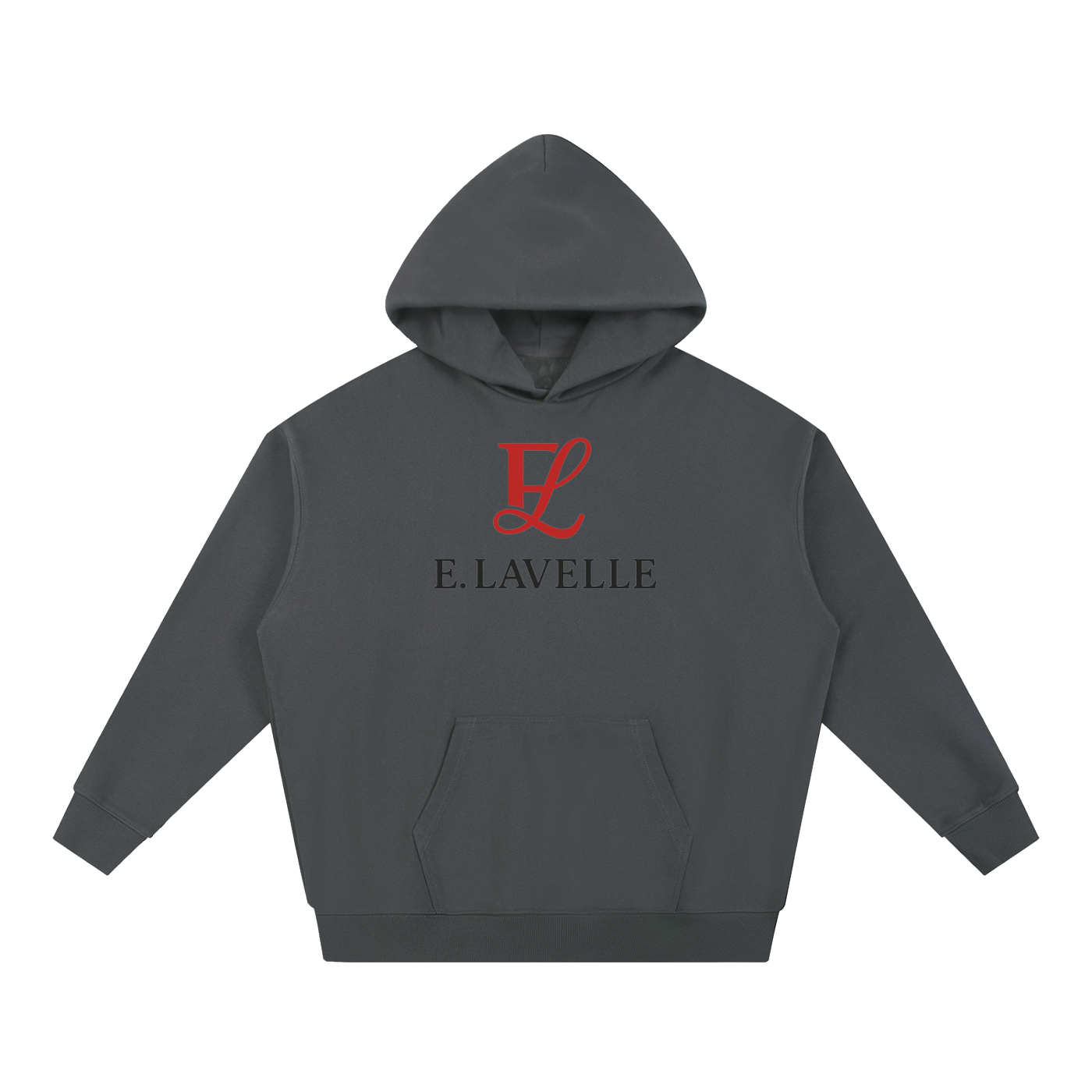ELavelle Essential Heavyweight Hoodie Red Logo