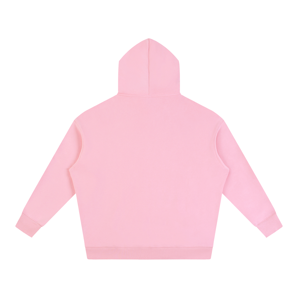 Oversize Fleeced Hoodie Red Logo