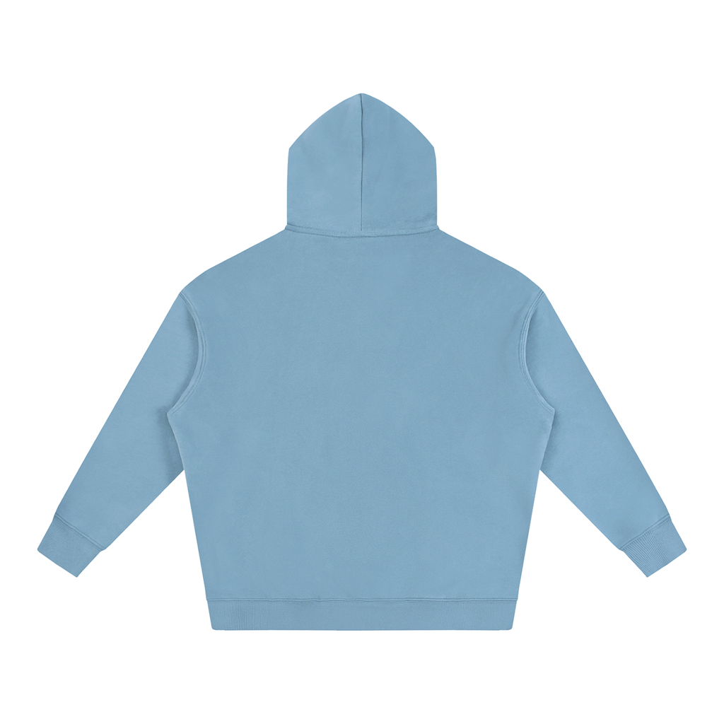Oversize Fleeced Hoodie Red Logo