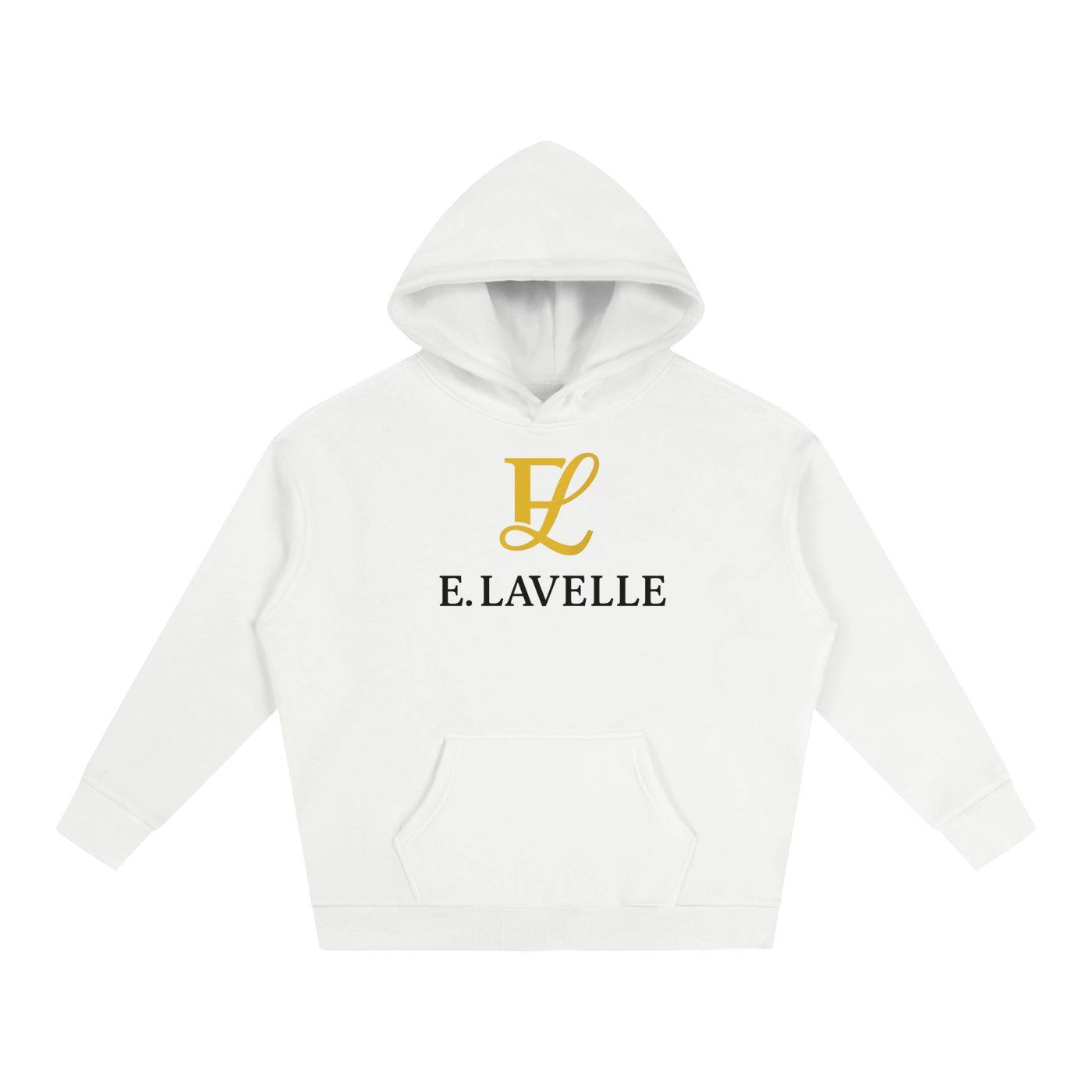 Oversize Fleeced HoodieGold Logo