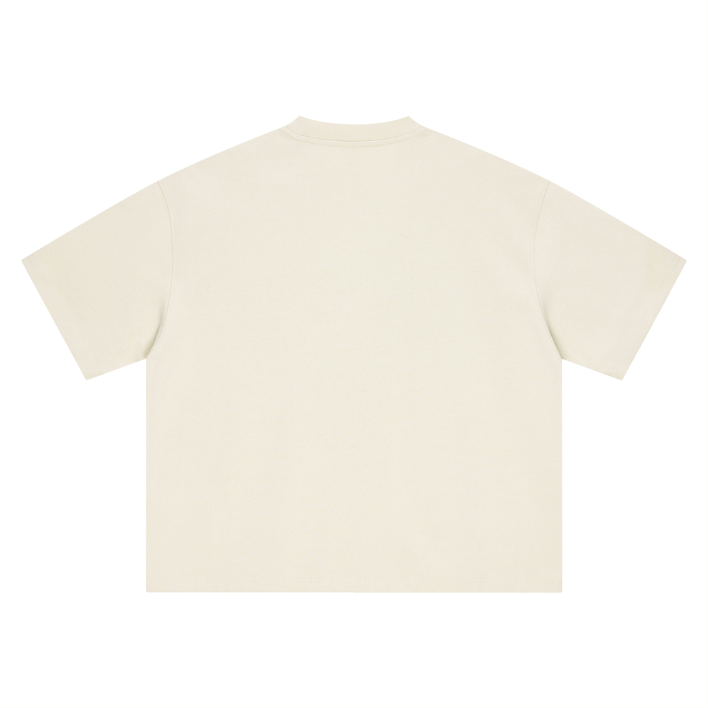 Boxy Oversized T-Shirt Gold Logo