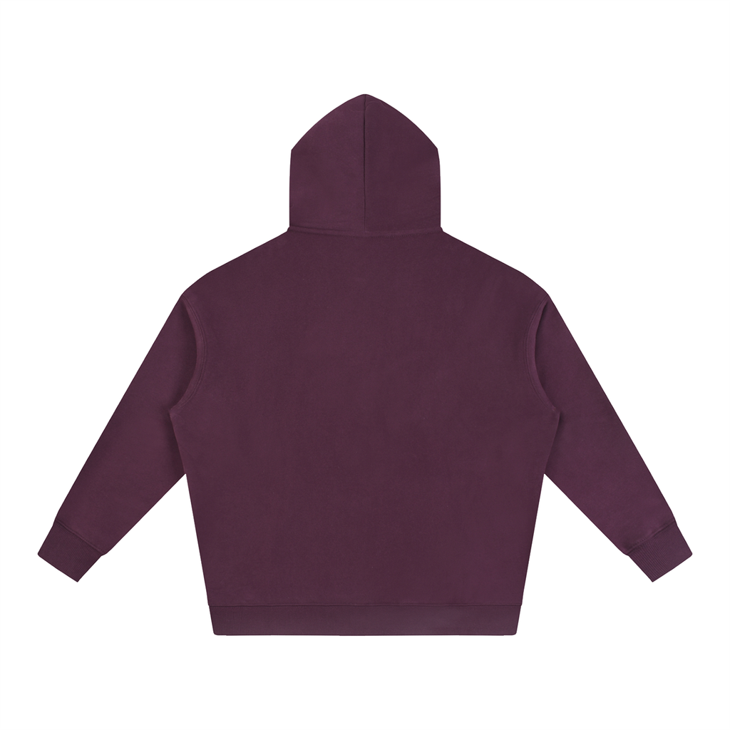 Oversize Fleeced Hoodie Red Logo