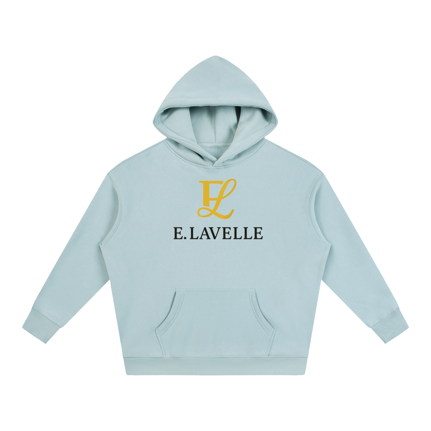 Oversize Fleeced HoodieGold Logo