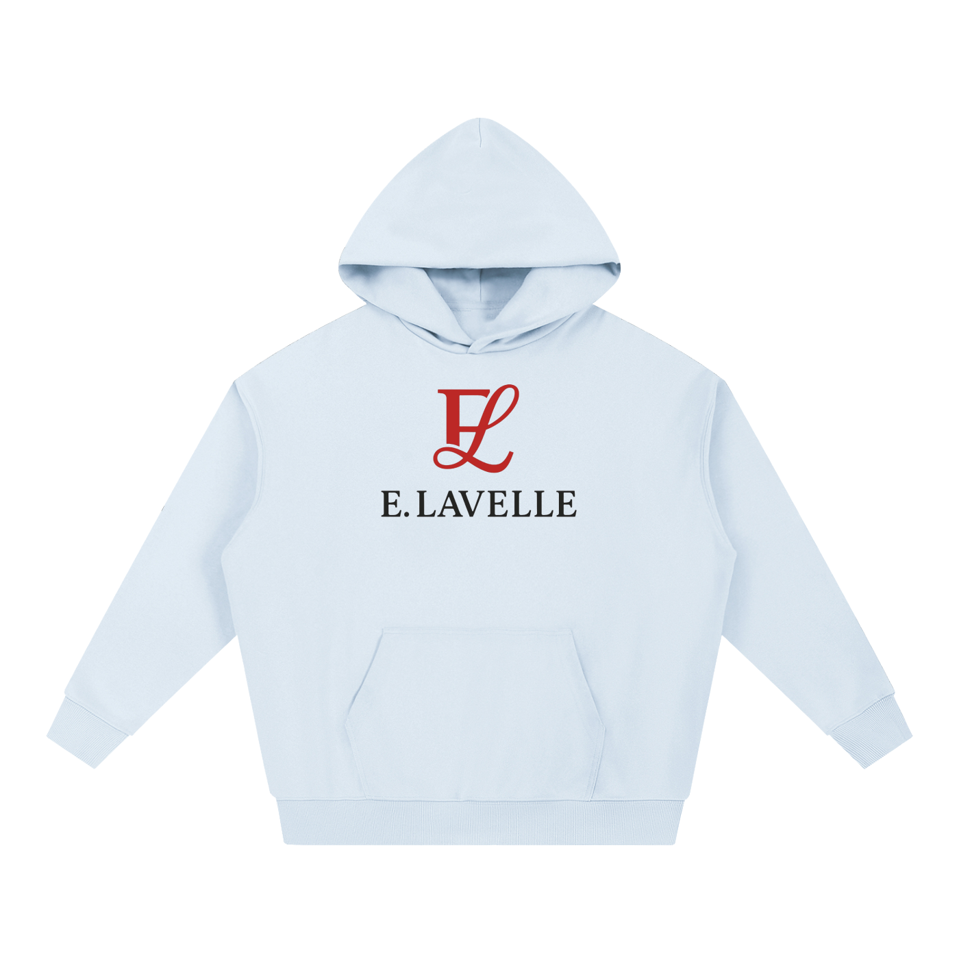 ELavelle Essential Heavyweight Hoodie Red Logo