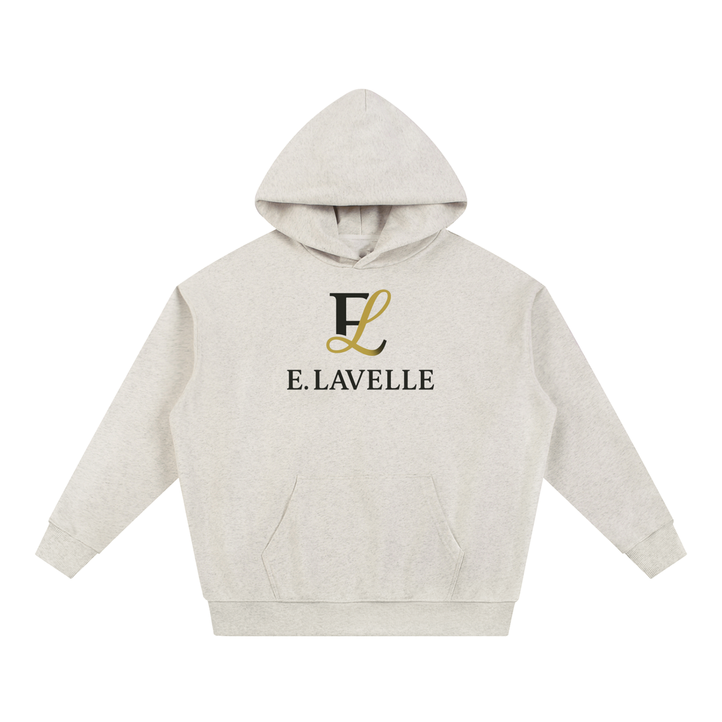 ELavelle Essential Heavyweight Hoodie Blck & Gold Logo