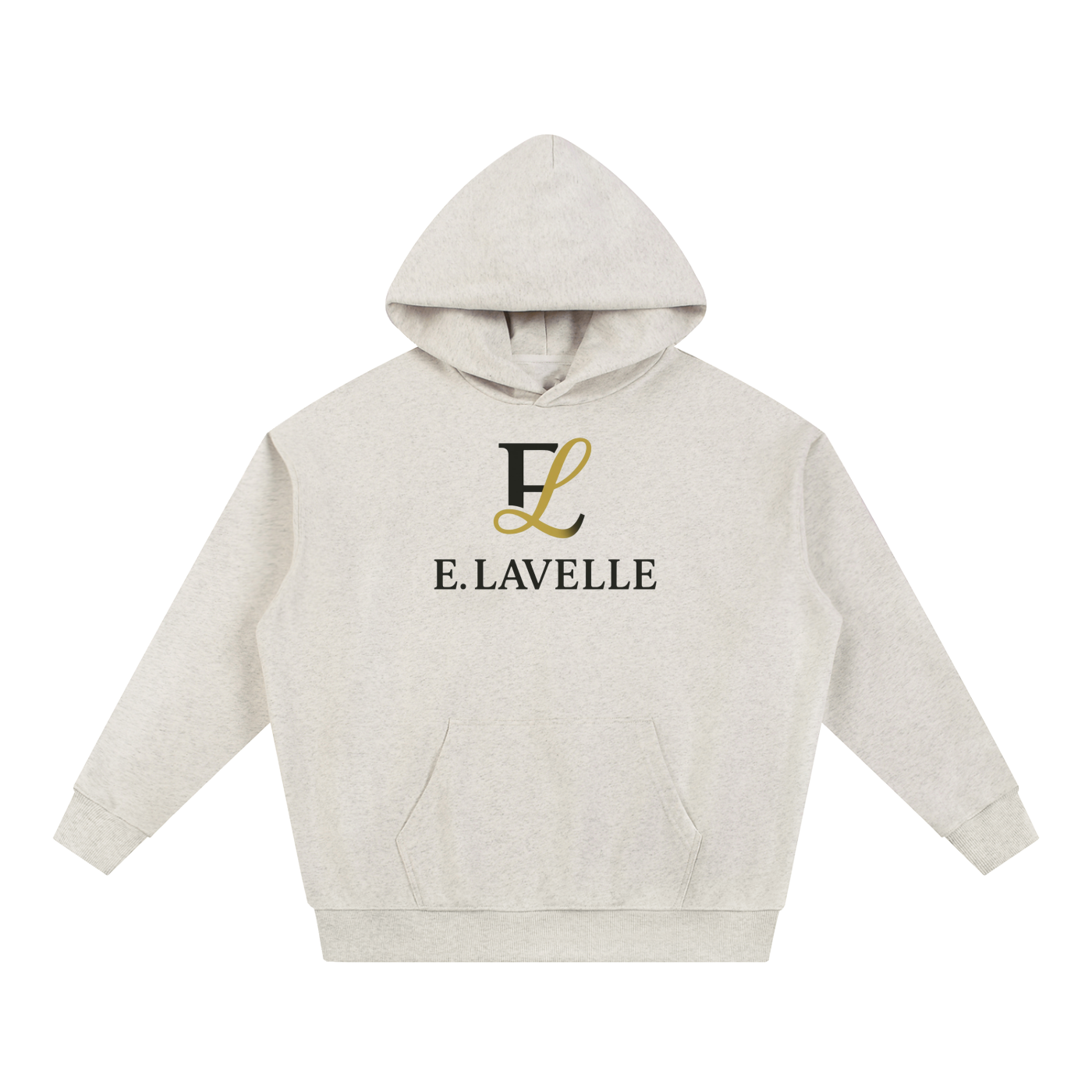 ELavelle Essential Heavyweight Hoodie Blck & Gold Logo
