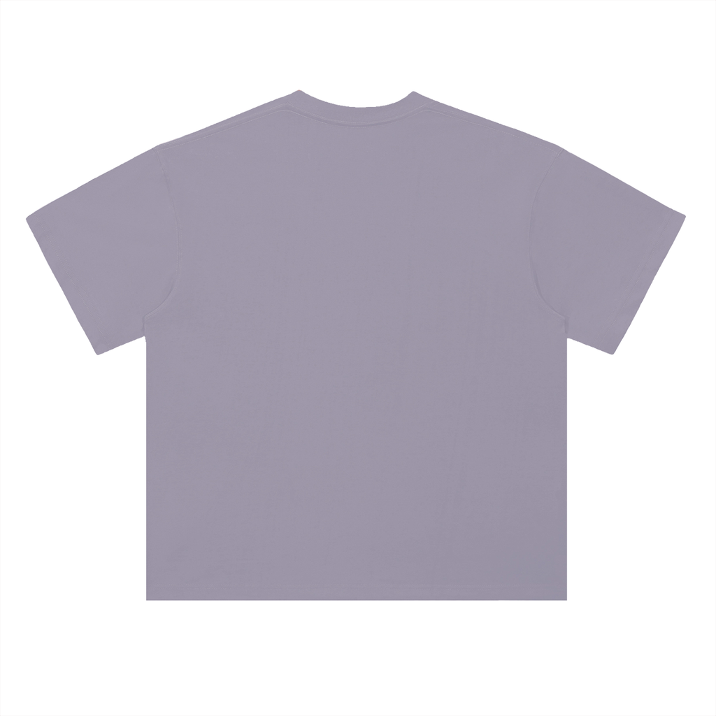 Heavyweight Drop Shoulder Cotton T-Shirt Red Logo