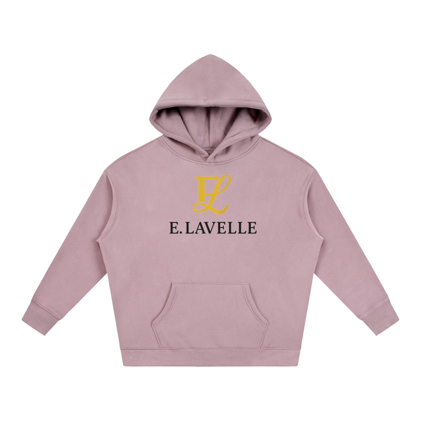Oversize Fleeced HoodieGold Logo