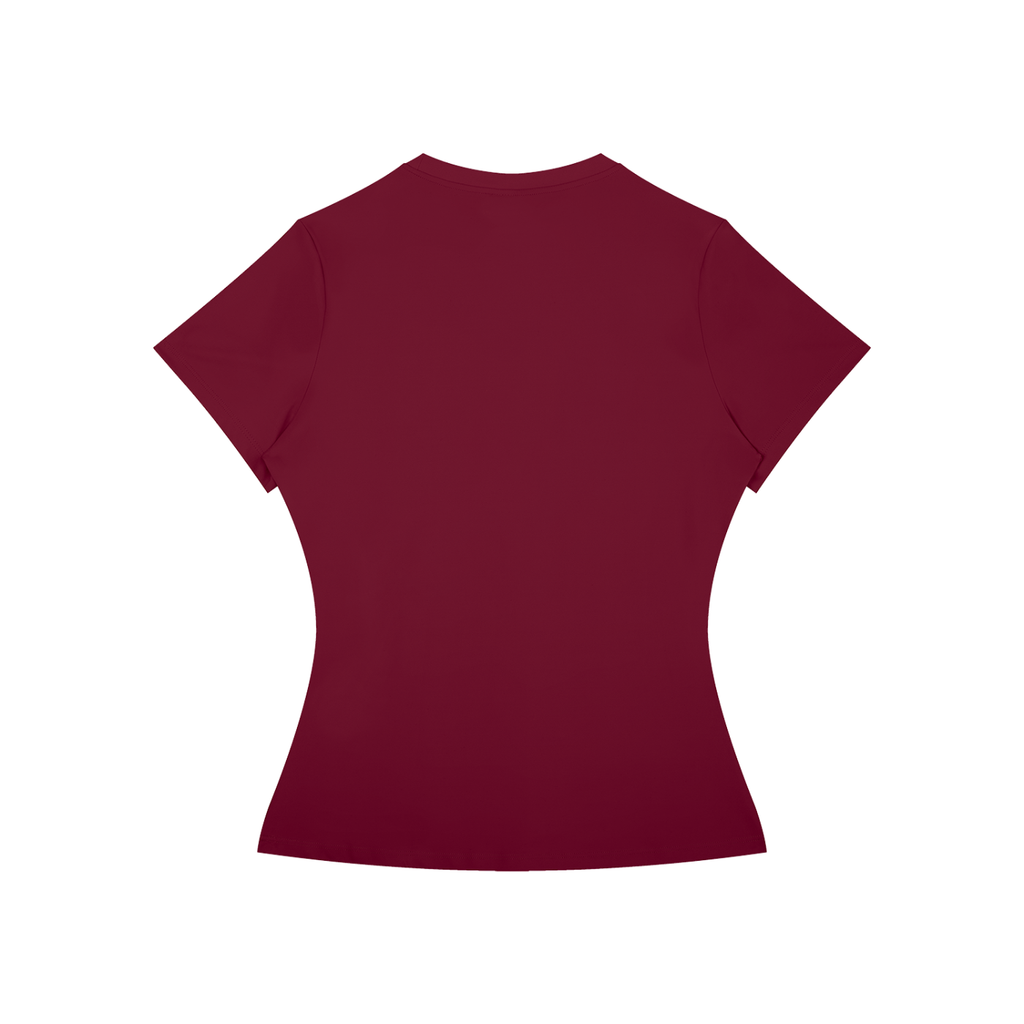 Women’s Slim Fit Performance T-Shirt Gold Logo