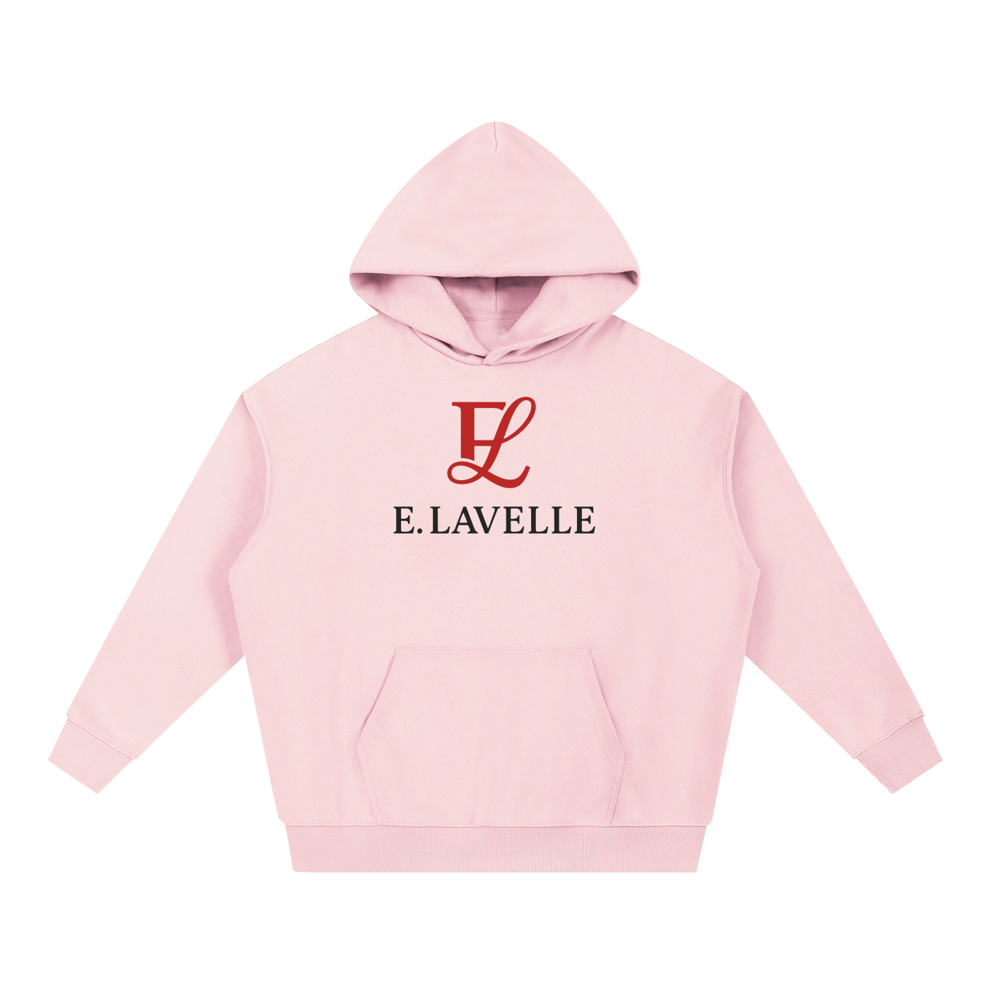 ELavelle Essential Heavyweight Hoodie Red Logo
