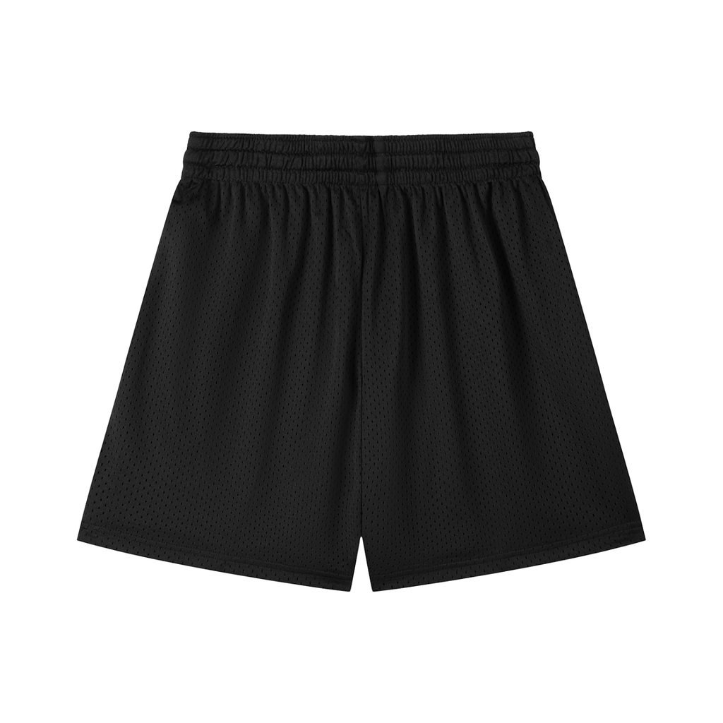 Mesh Drawstring Shorts Gold Logo