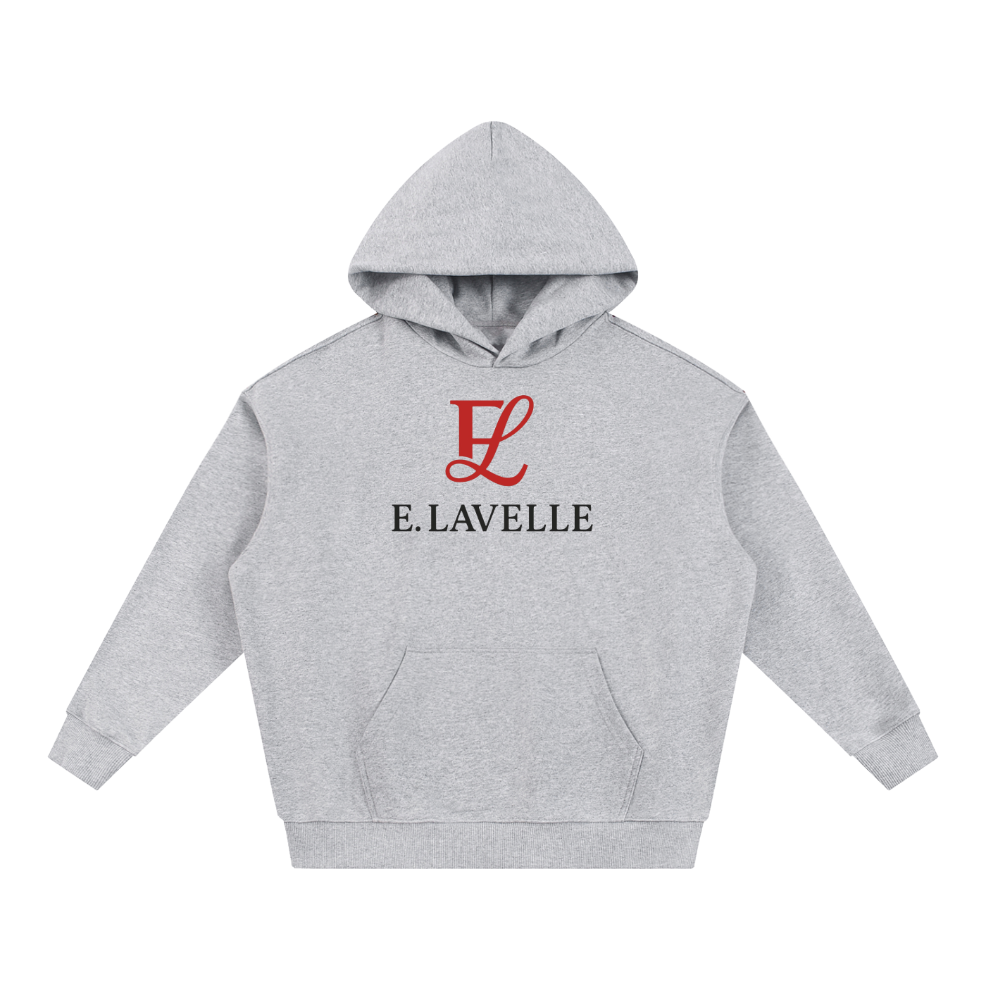 ELavelle Essential Heavyweight Hoodie Red Logo