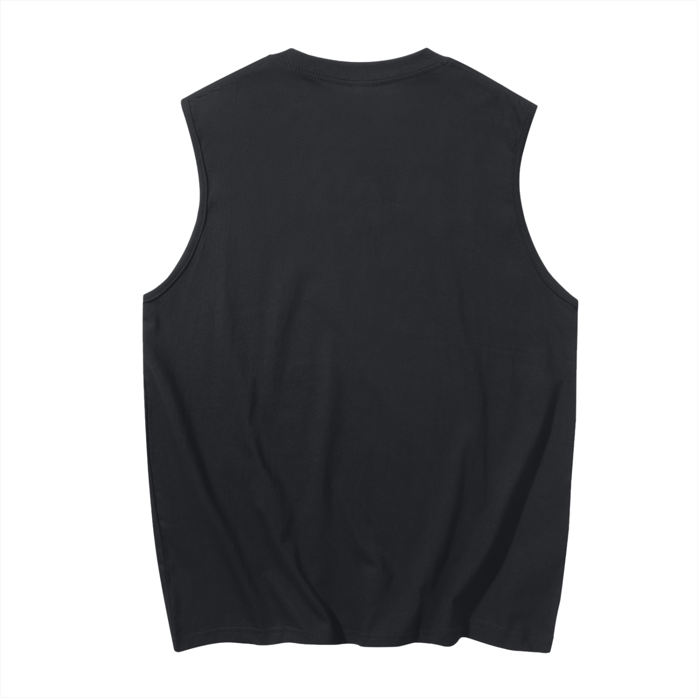 Men's Sleeveless Cotton Tank Top Red Logo