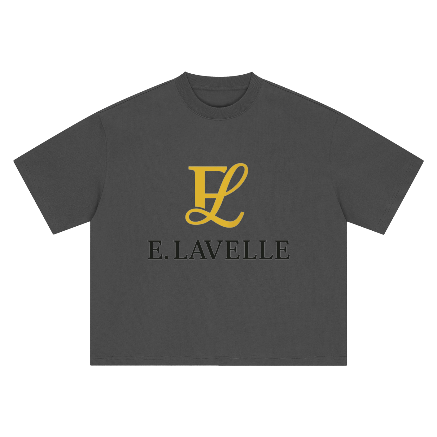 Boxy Oversized T-Shirt Gold Logo