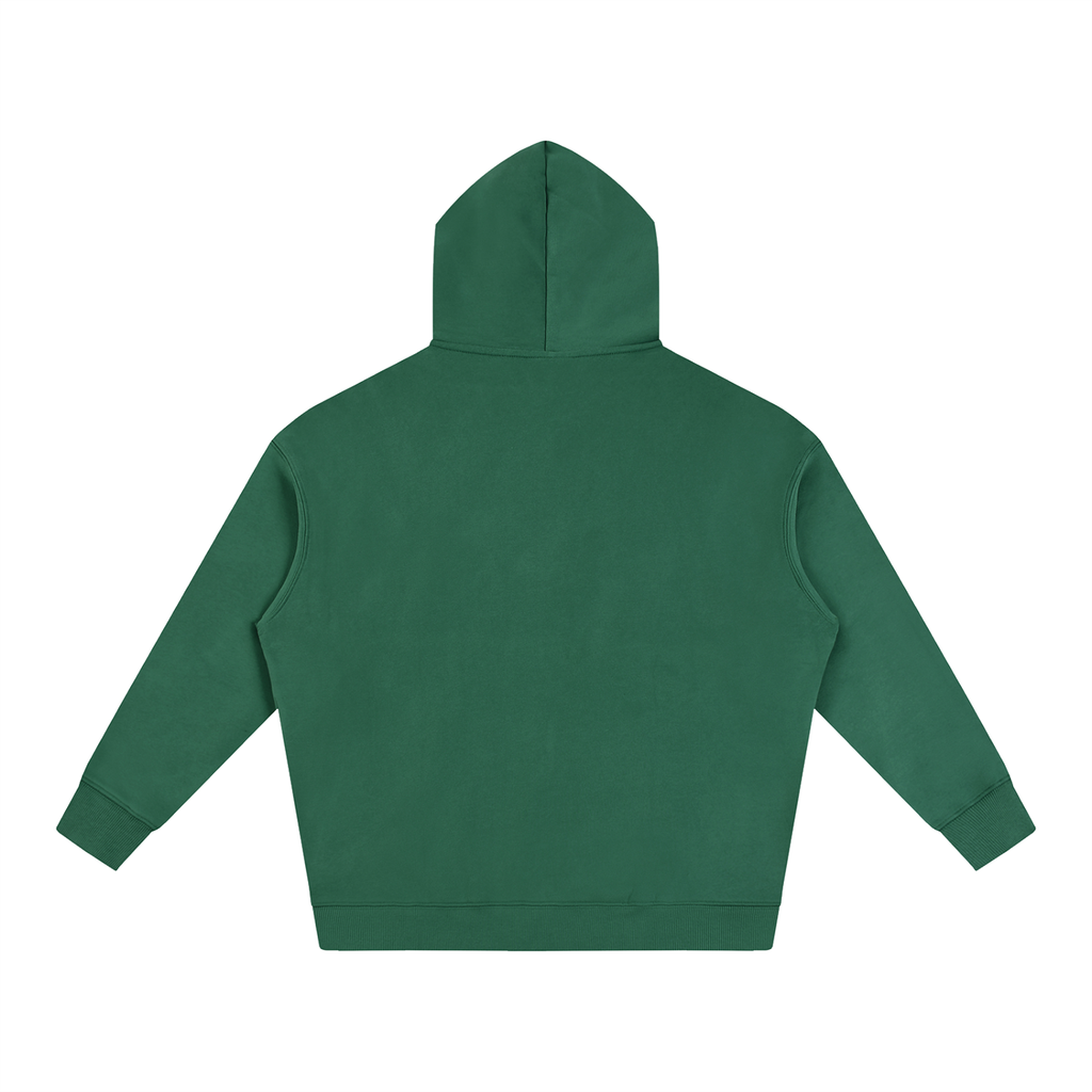 Oversize Fleeced Hoodie Red Logo