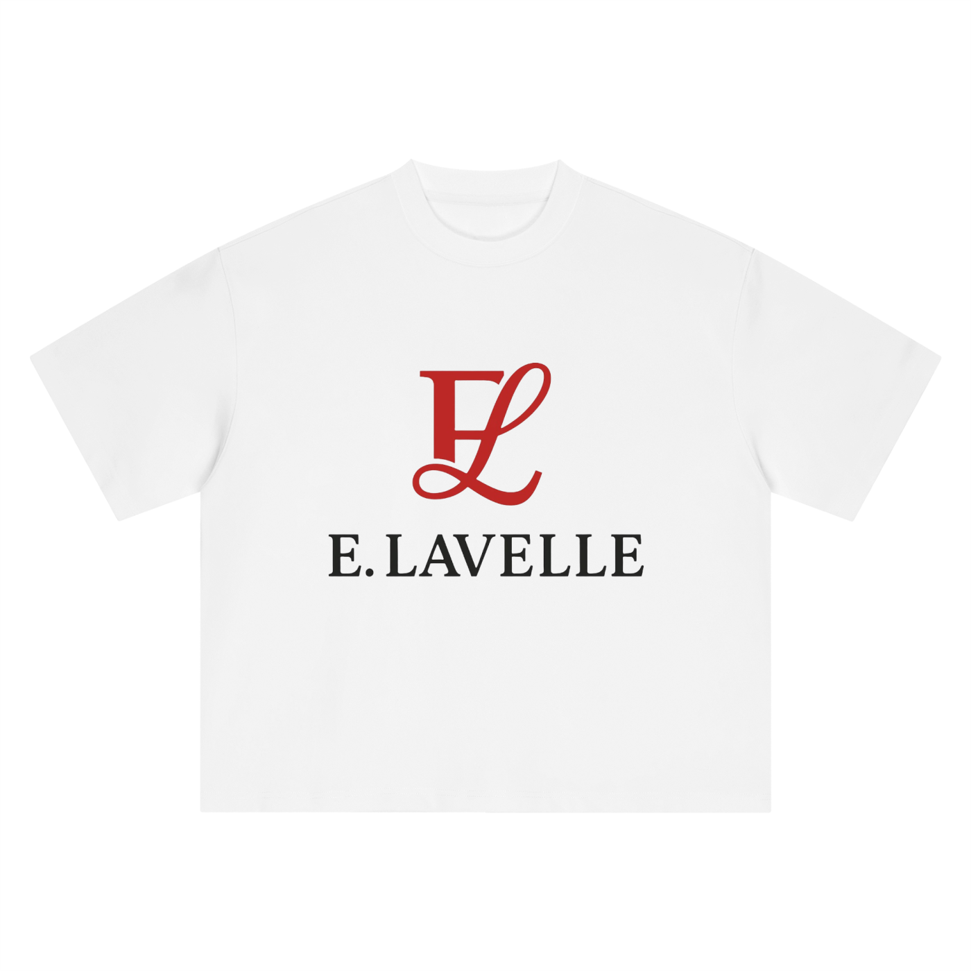 Boxy Oversized T-Shirt Red Logo