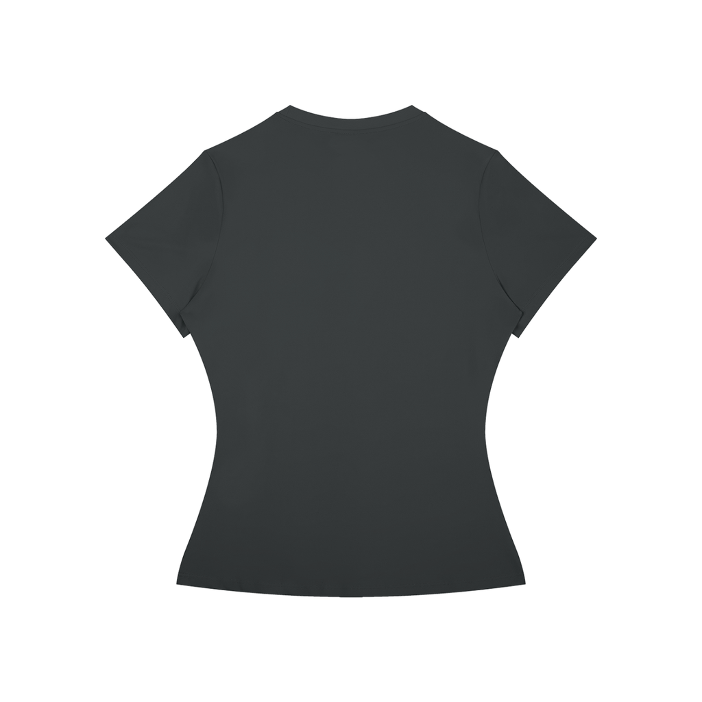 Women’s Slim Fit Performance T-Shirt Gold Logo
