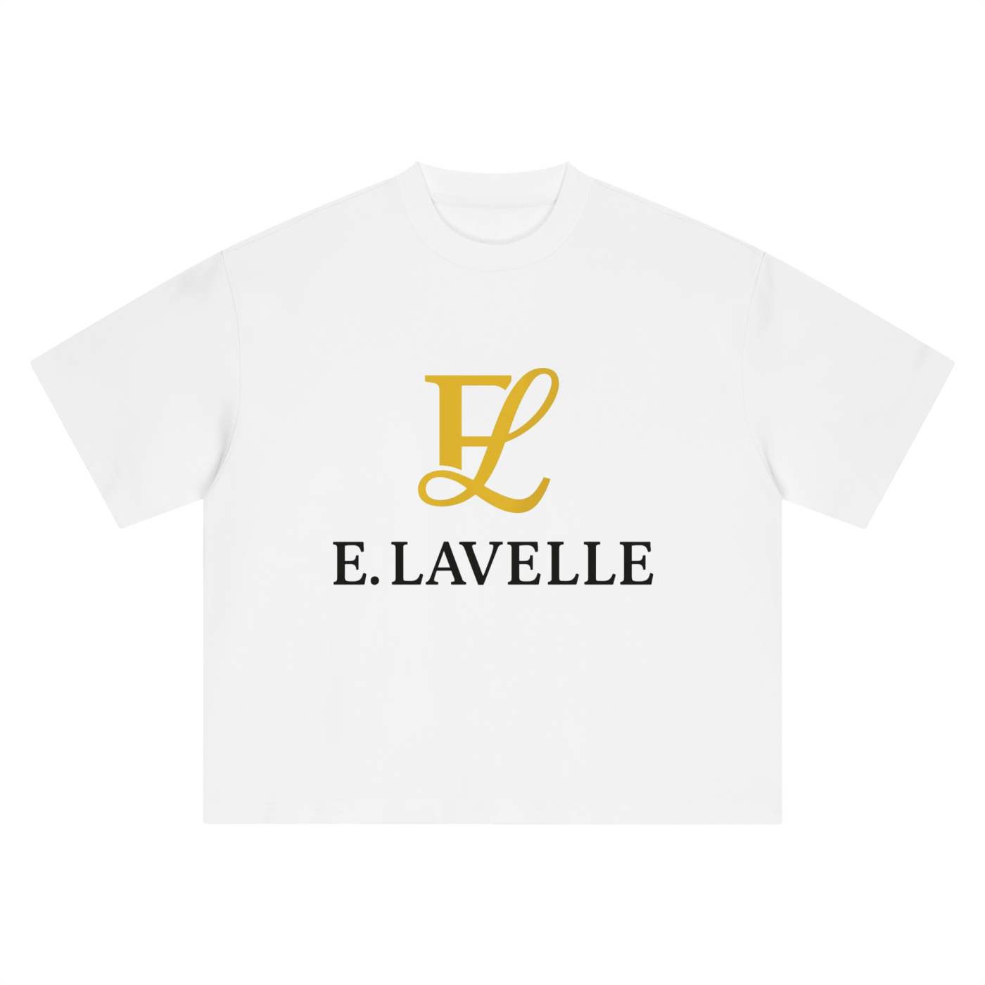 Boxy Oversized T-Shirt Gold Logo
