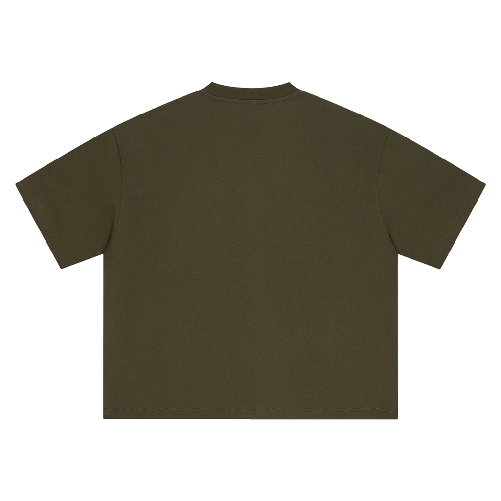 Boxy Oversized T-Shirt Red Logo