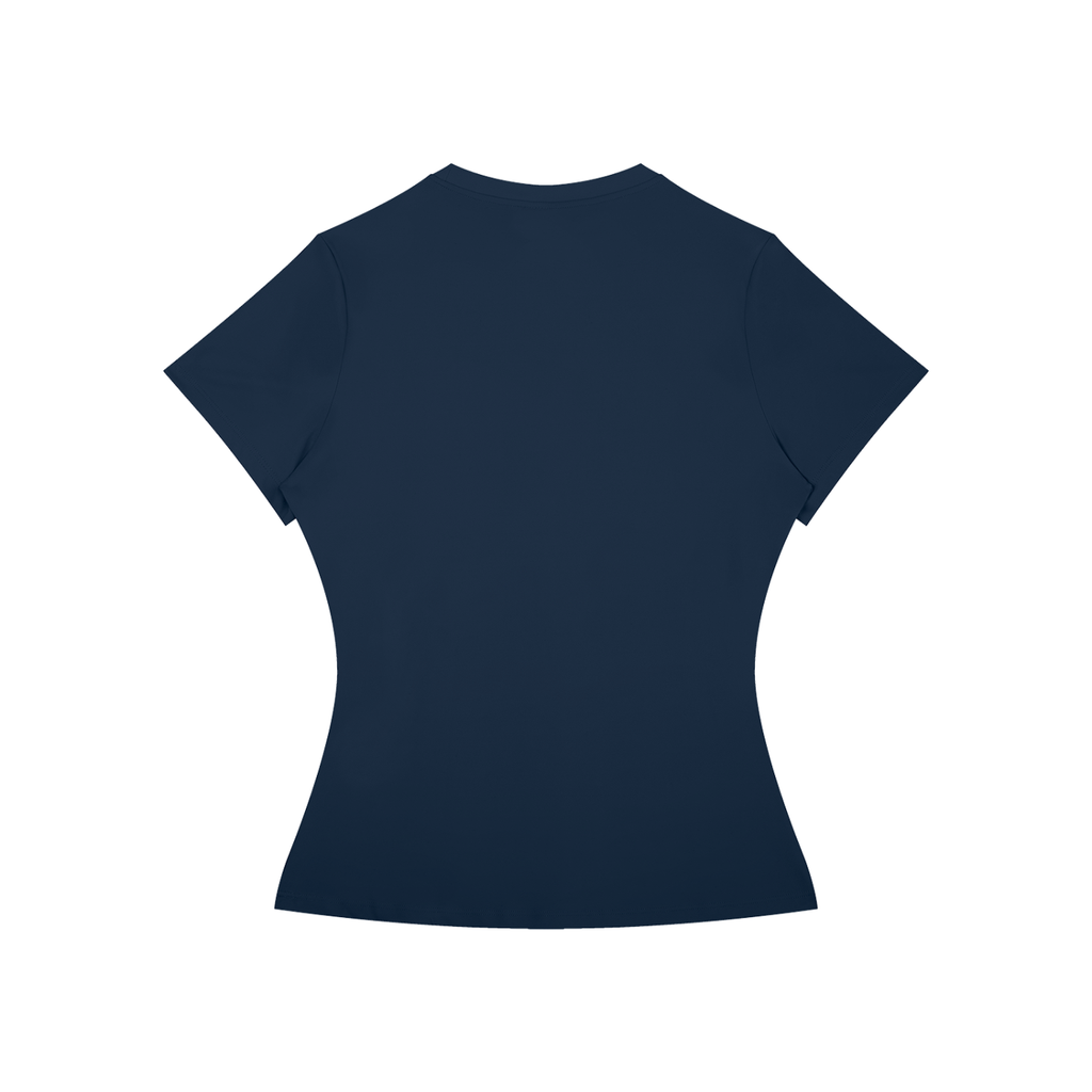 Women’s Slim Fit Performance T-Shirt Gold Logo