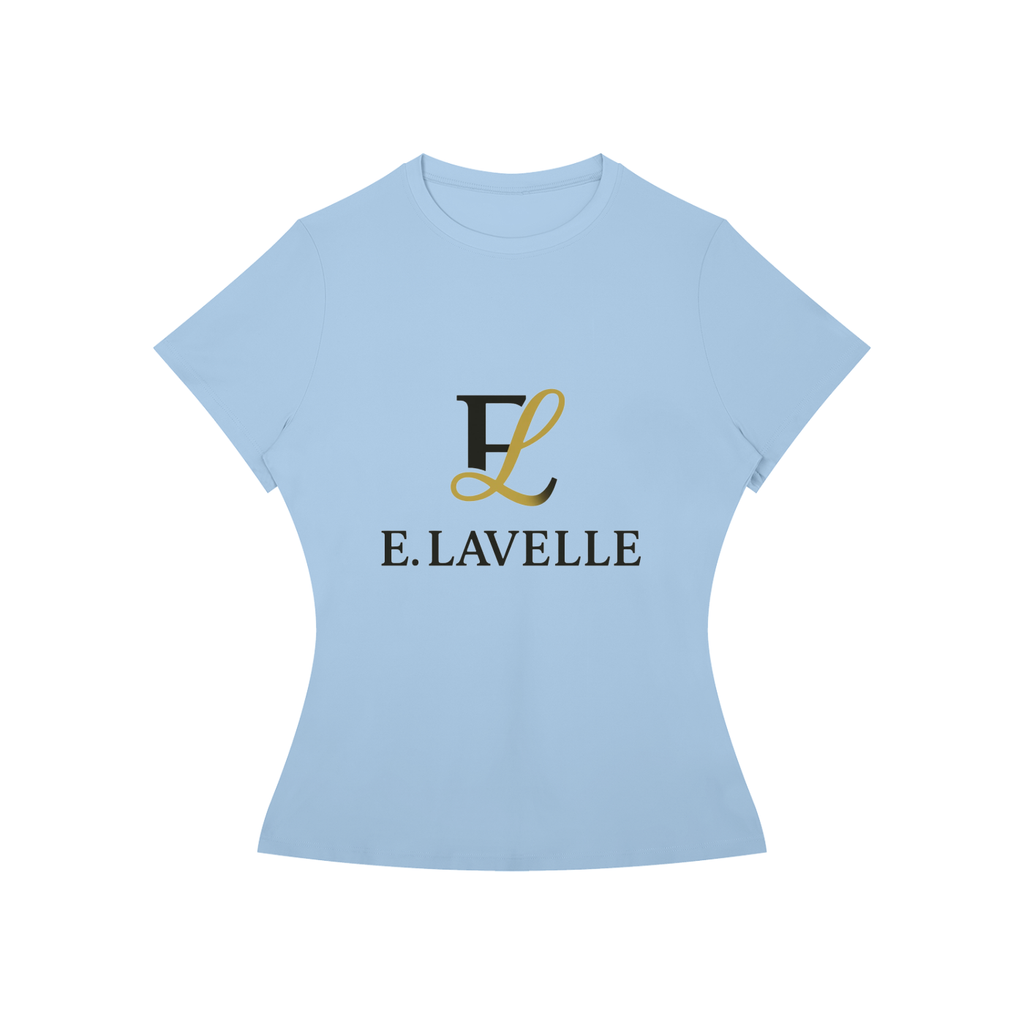 Women’s Slim Fit Performance T-Shirt Black & Gold Logo