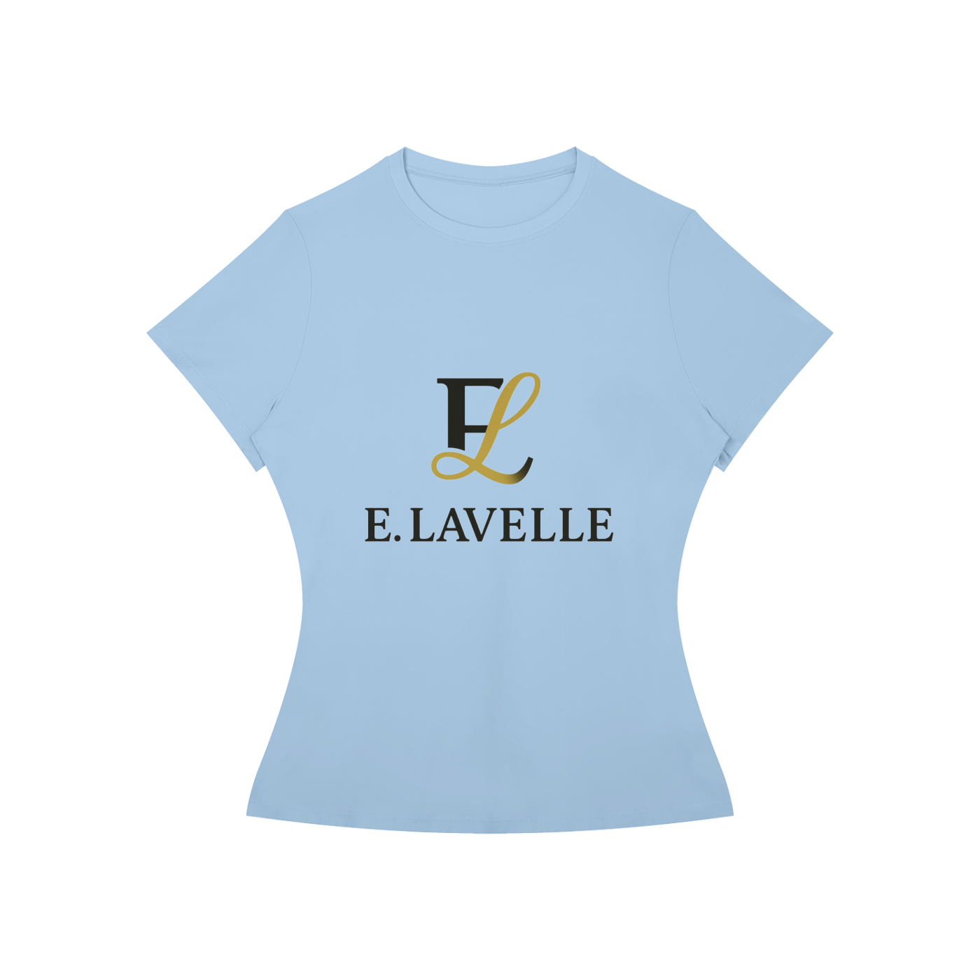 Women’s Slim Fit Performance T-Shirt Black & Gold Logo