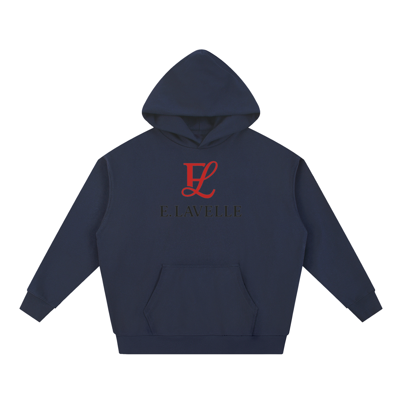 ELavelle Essential Heavyweight Hoodie Red Logo