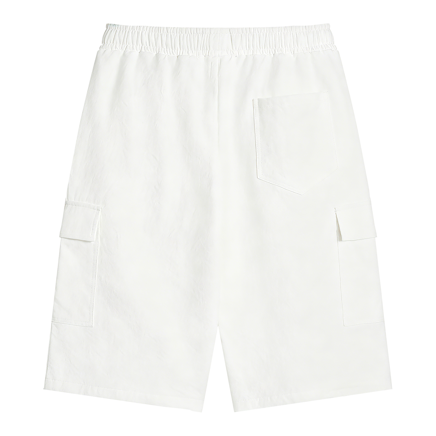 ELavelle Unisex Drawstring Cargo Shorts Red Logo