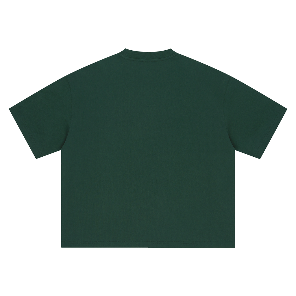 Boxy Oversized T-Shirt Gold Logo