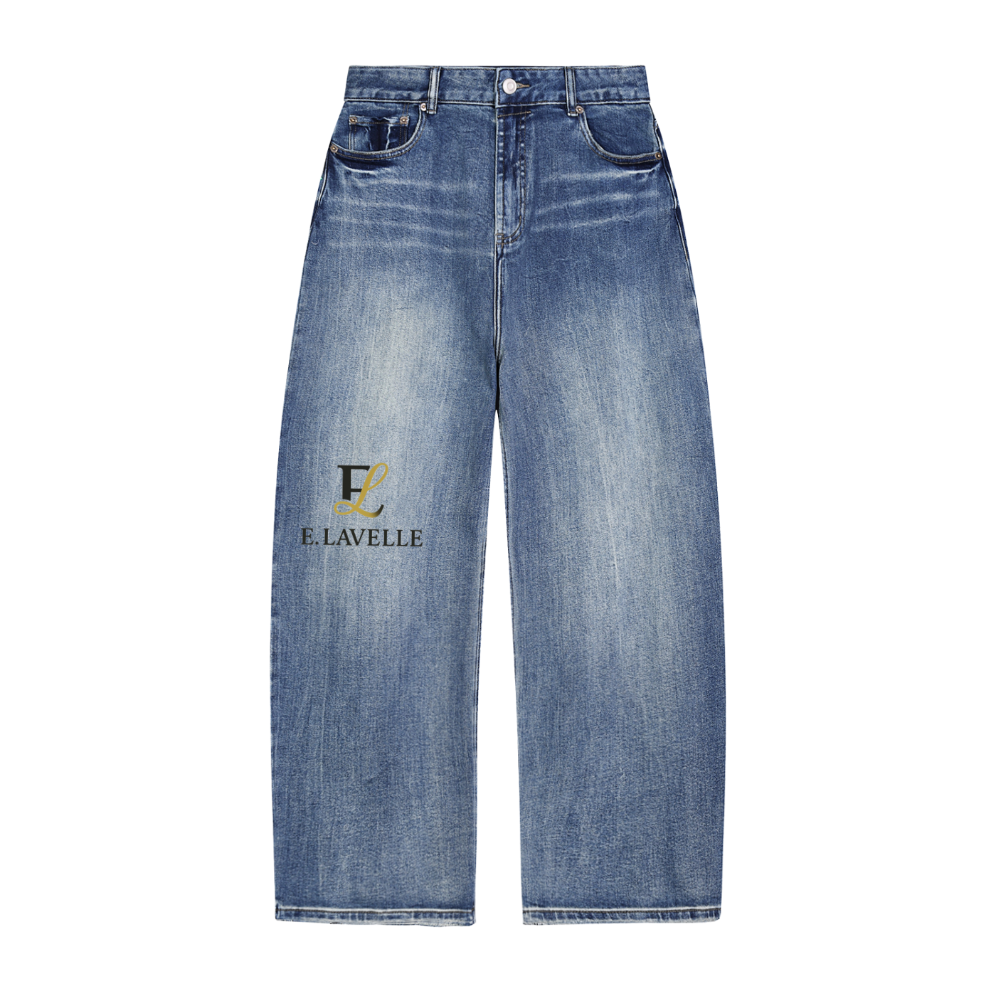 ELavelle Sun Fade Heavyweight Denim Jeans