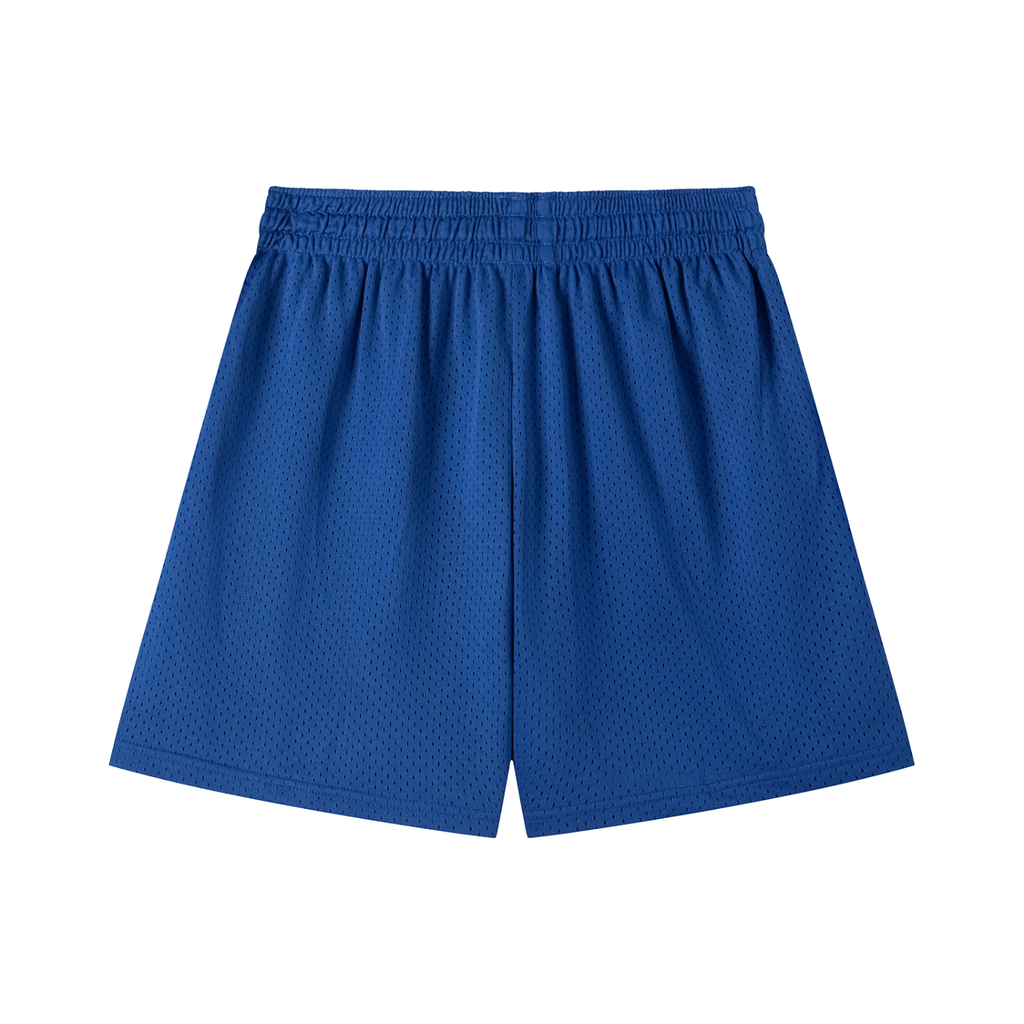 Mesh Drawstring Shorts Gold Logo