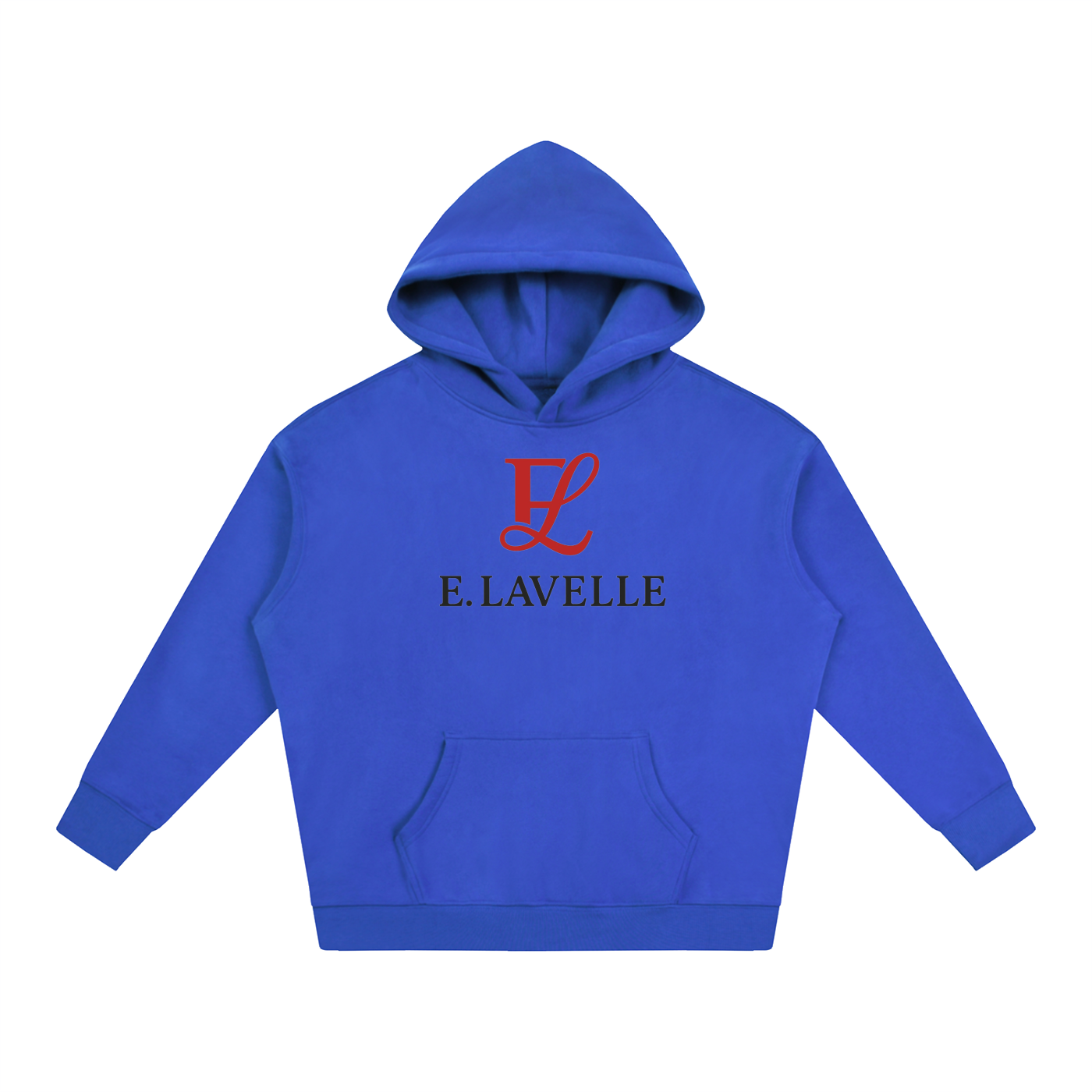 Oversize Fleeced Hoodie Red Logo