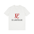Men's Solid V-Neck T-Shirt Red Logo