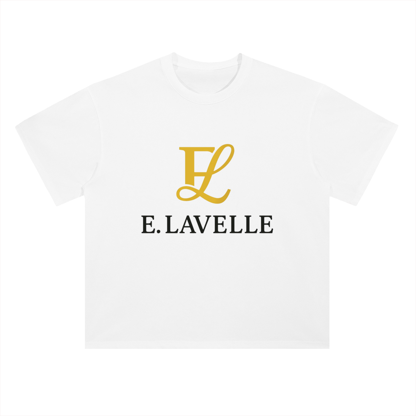 Heavyweight Drop Shoulder Cotton T-Shirt Gold