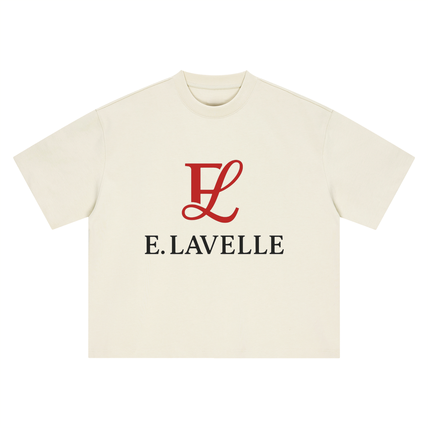 Boxy Oversized T-Shirt Red Logo