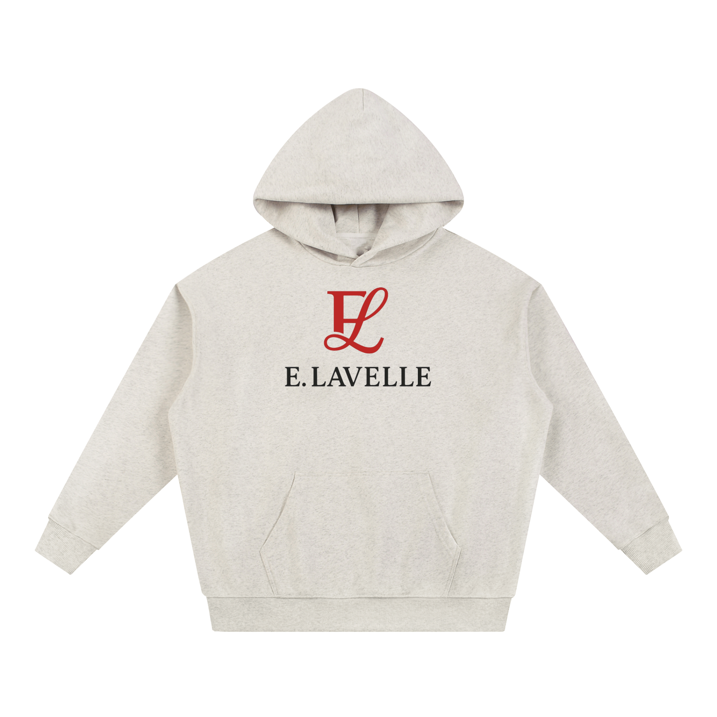 ELavelle Essential Heavyweight Hoodie Red Logo