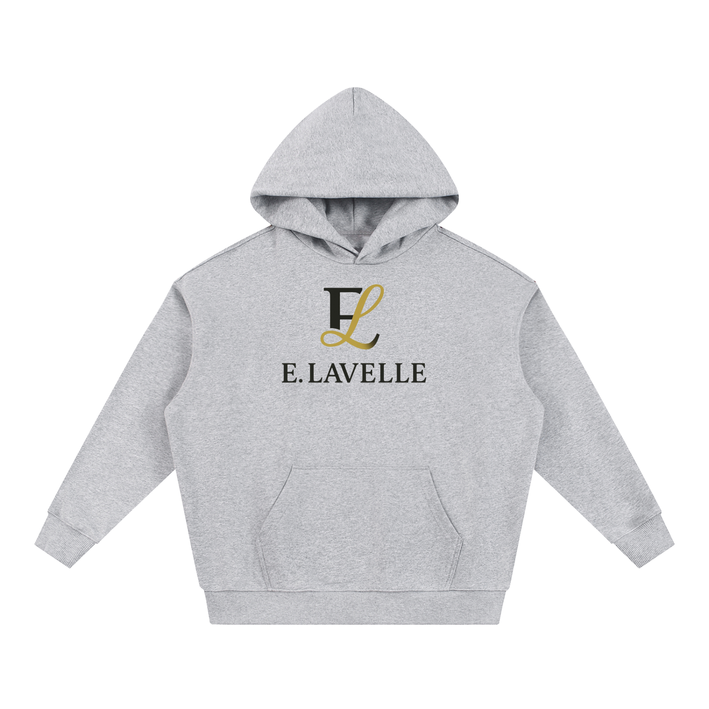 ELavelle Essential Heavyweight Hoodie Blck & Gold Logo