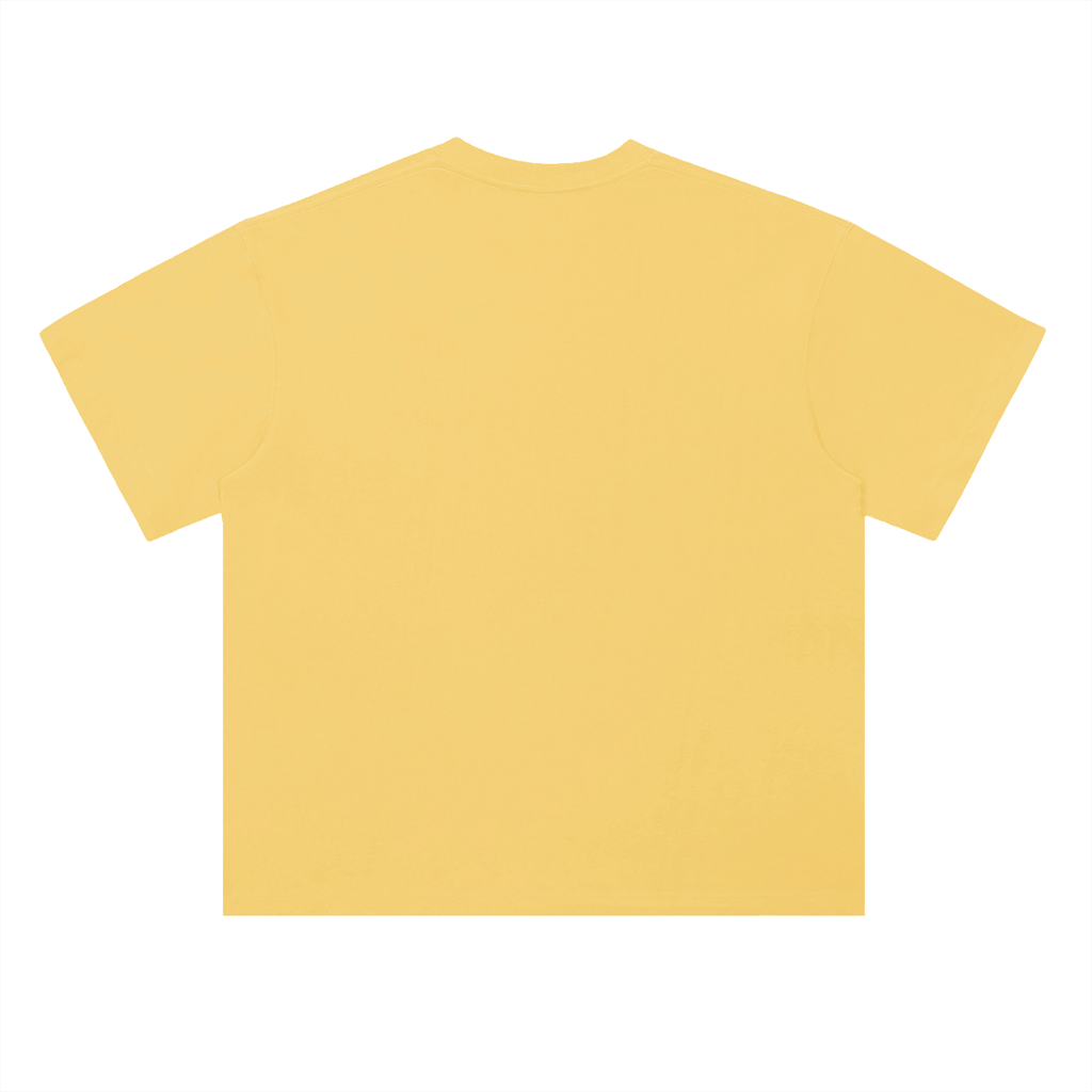 Heavyweight Drop Shoulder Cotton T-Shirt Red Logo