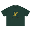 Boxy Oversized T-Shirt Gold Logo