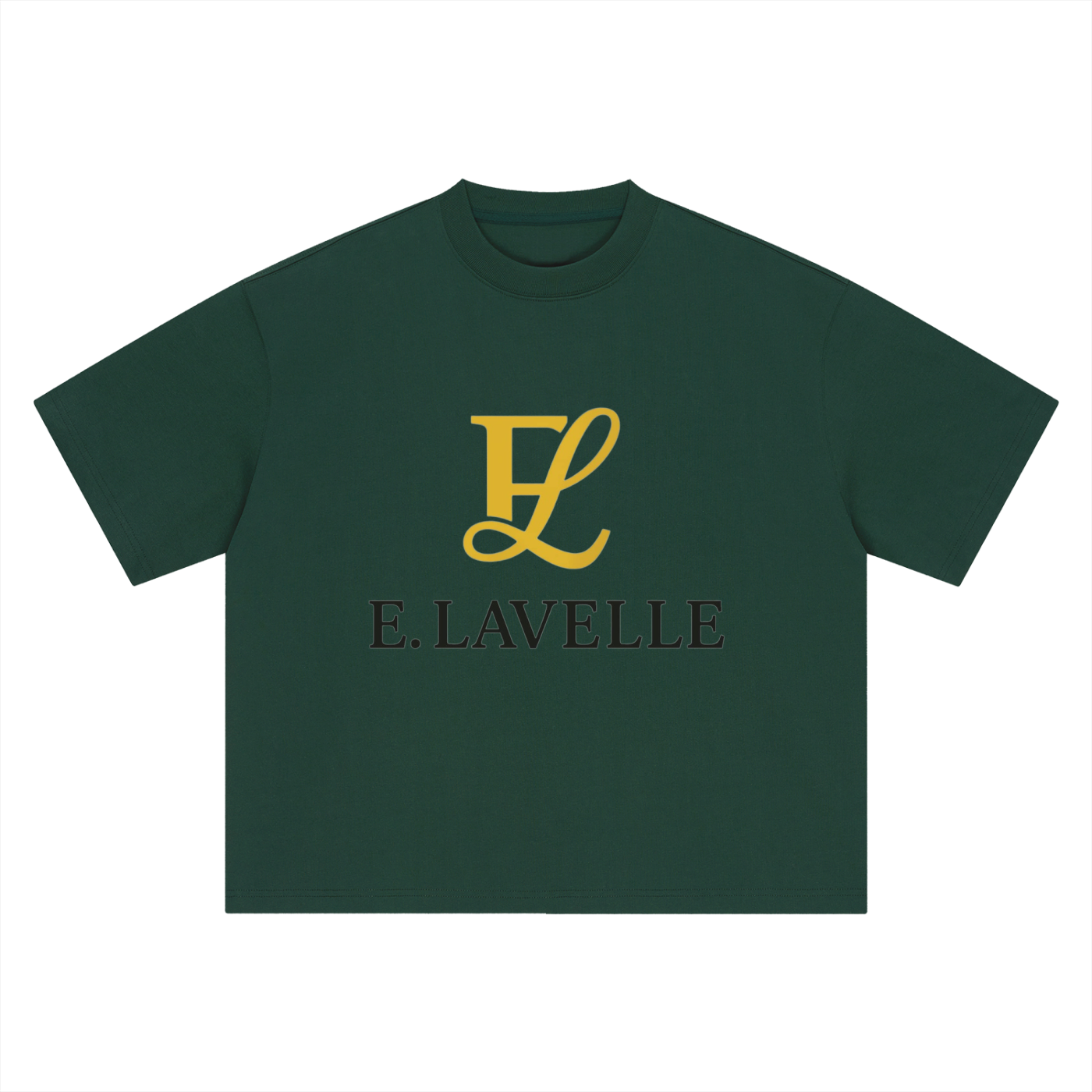 Boxy Oversized T-Shirt Gold Logo