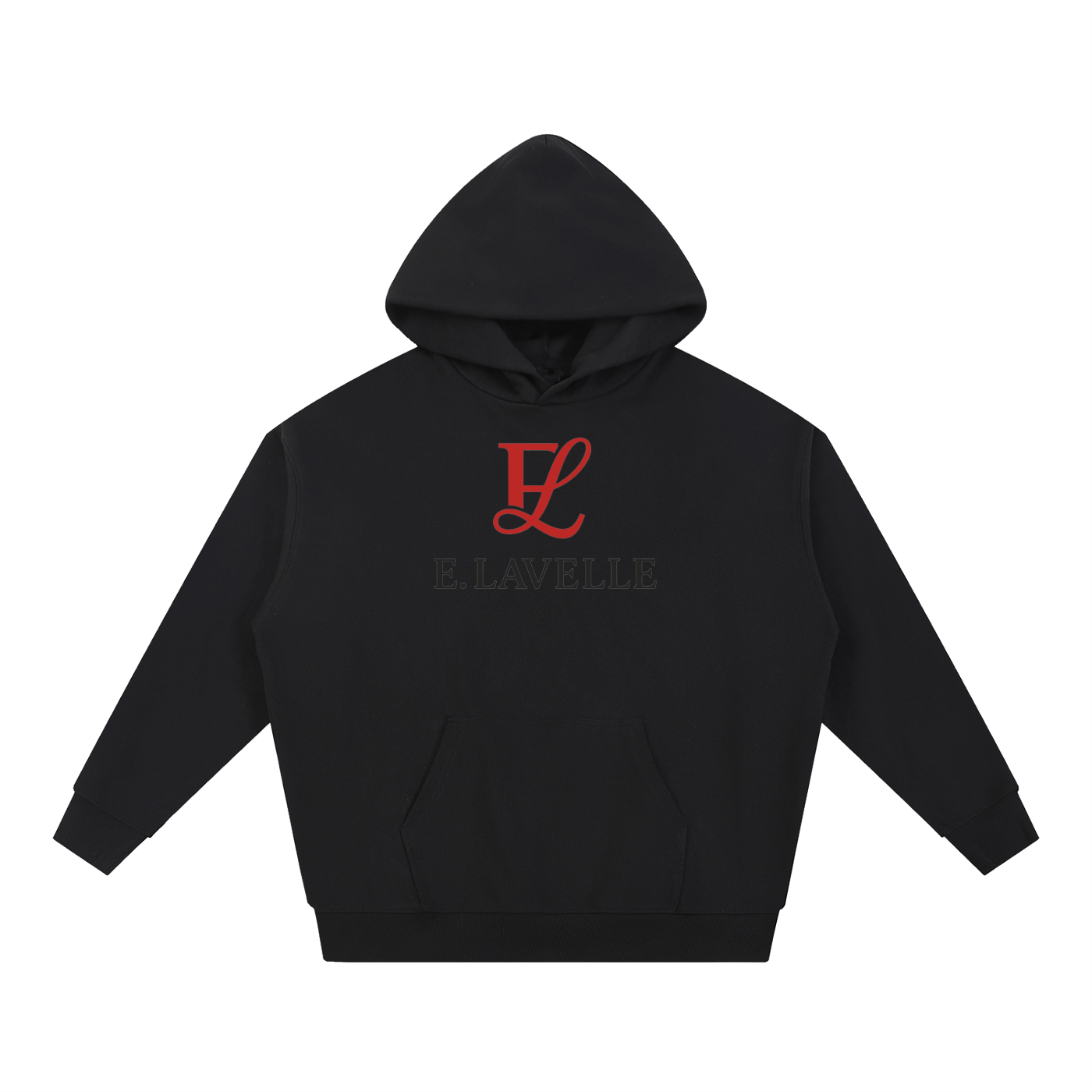 ELavelle Essential Heavyweight Hoodie Red Logo